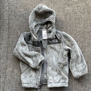 18-24mo, grey NorthFace fleece jacket
